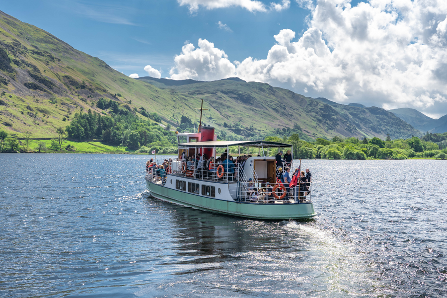 M.V. Western Belle with a group tour around the Lake District 