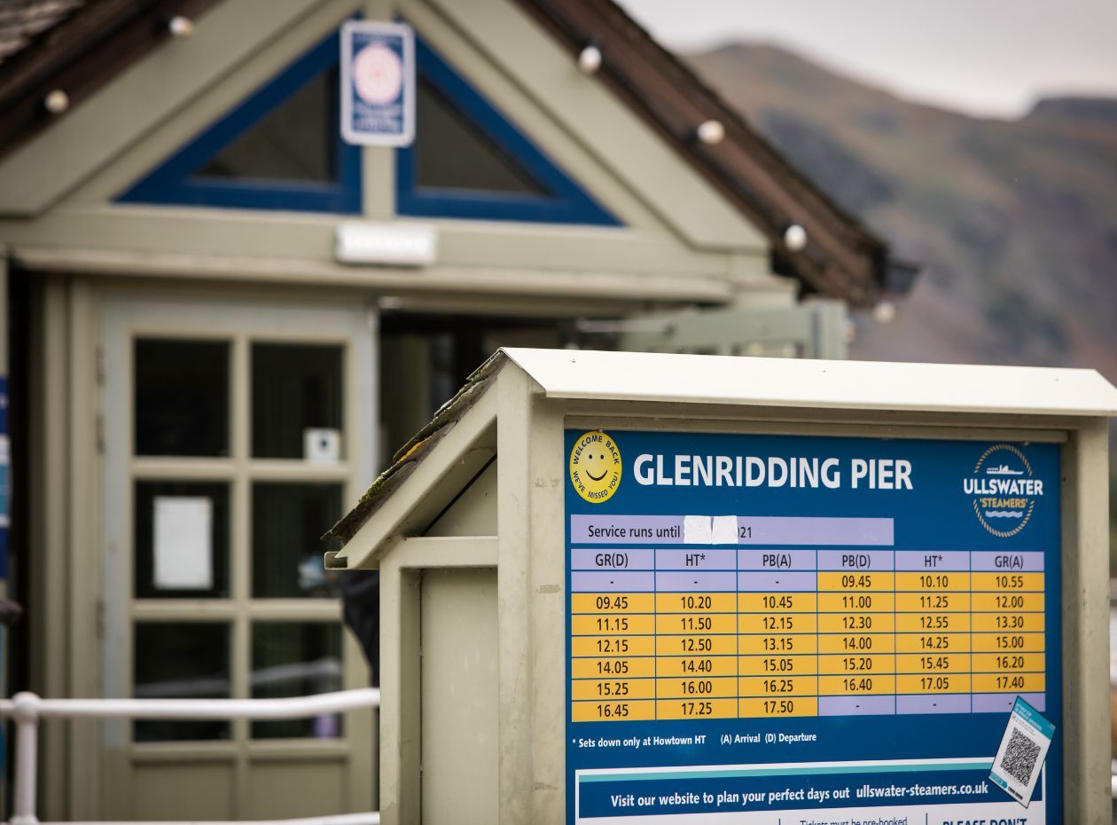 Ullswater 'Steamers' timetable