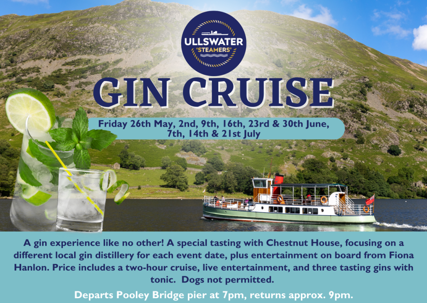 Its Gin O Clock - the Gin Cruises are back 26th May 