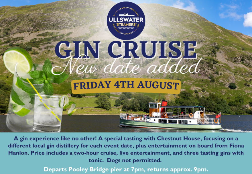 NEW Date added Gin Cruise 4th August 