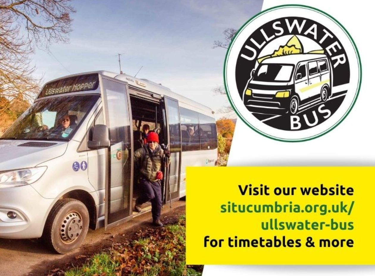 The Ullswater Bus, a minibus service connecting hotspots in the Ullswater valley.