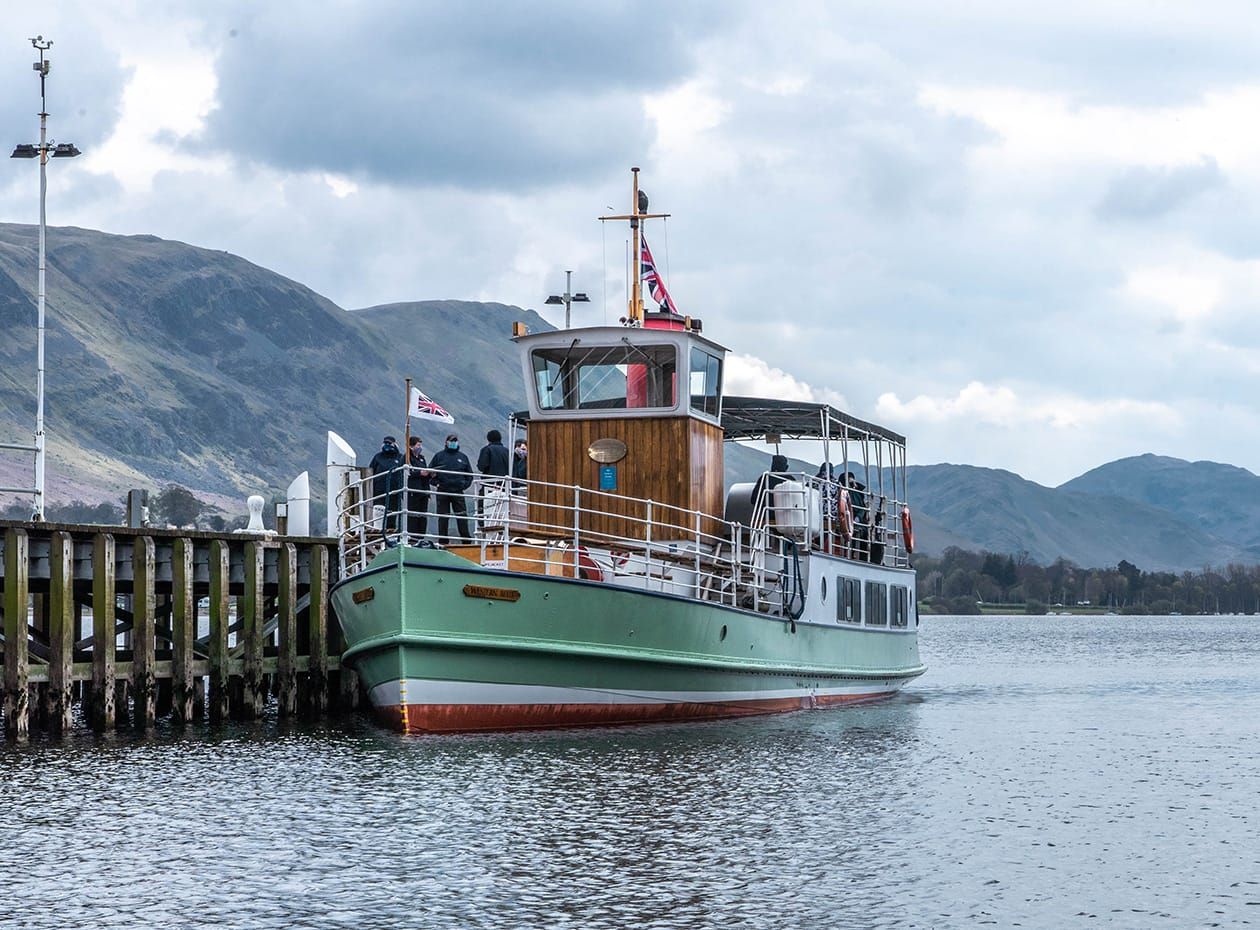 M.V. Western Belle docked at Pooley Bridge pier