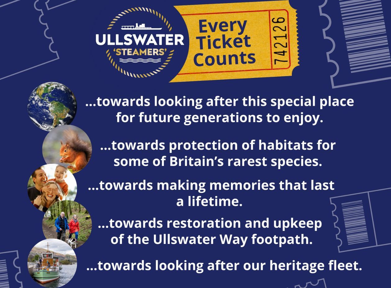 Every Ticket Counts with Ullswater Steamers