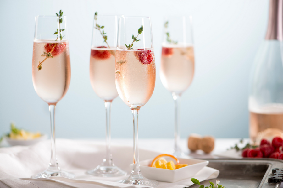 Pink champagne wedding Ullswater 'Steamers'
